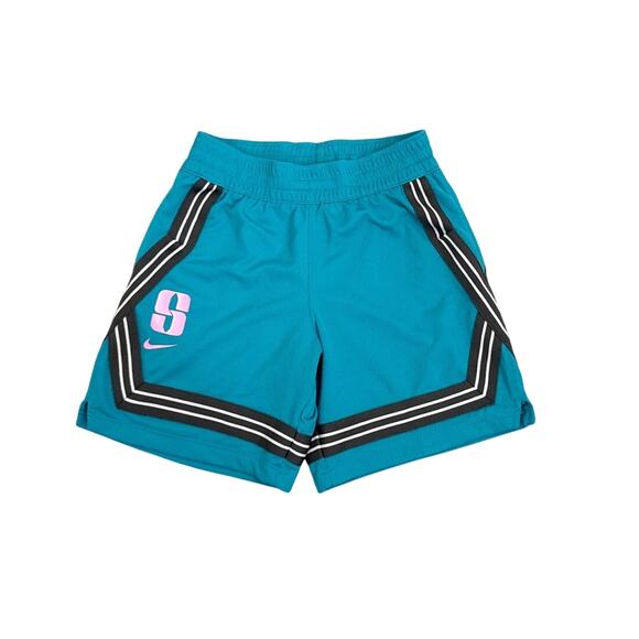 Nike Shorts Teal Mesh Dri-Fit Athletic Shorts Size Youth Small 8/10 - Picture 1 of 3